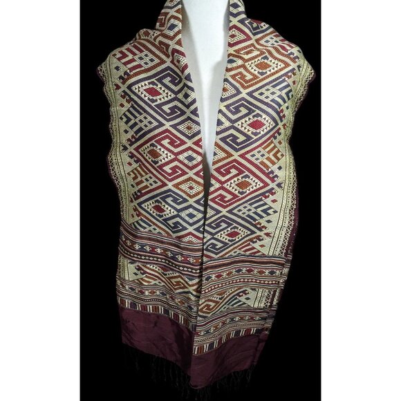 Tai Daeng Handmade Silk Naga Motif Wall Hanging - Picture 4 of 8